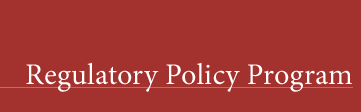 Regulatory Policy Program